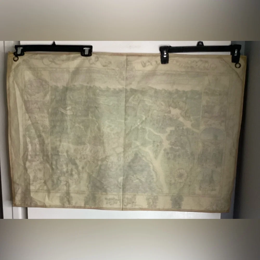 NWOT Harry Potter Enchanted Map Tapestry - Green and Brown 36 x 24